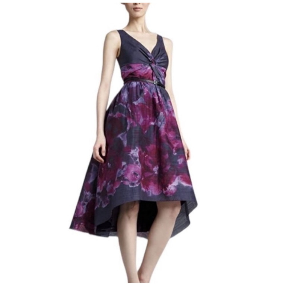 Neiman Marcus Lila Rose Watercolor Dress Womens Size 2‎ Sleeveless NWT